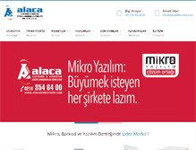 Tablet Screenshot of alacaelektronik.com